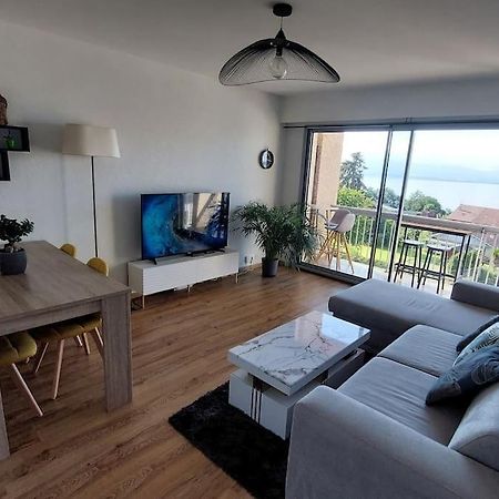 Appart Cosy Avec Vue Sur Le Lac Leman إفيان ليه با المظهر الخارجي الصورة